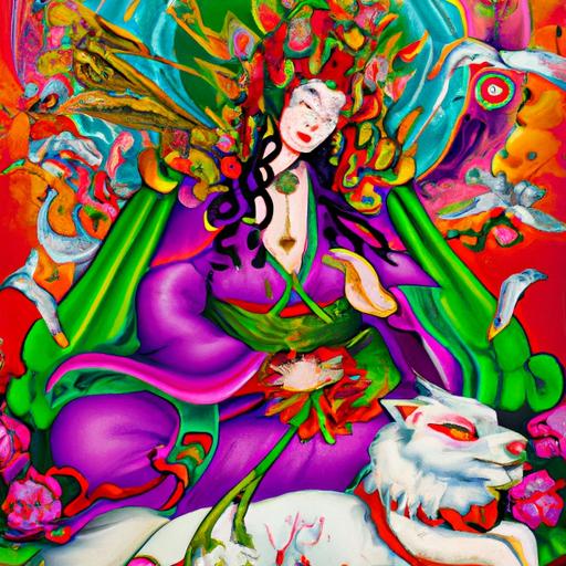 Amaterasu Traditional Art Depiction Of